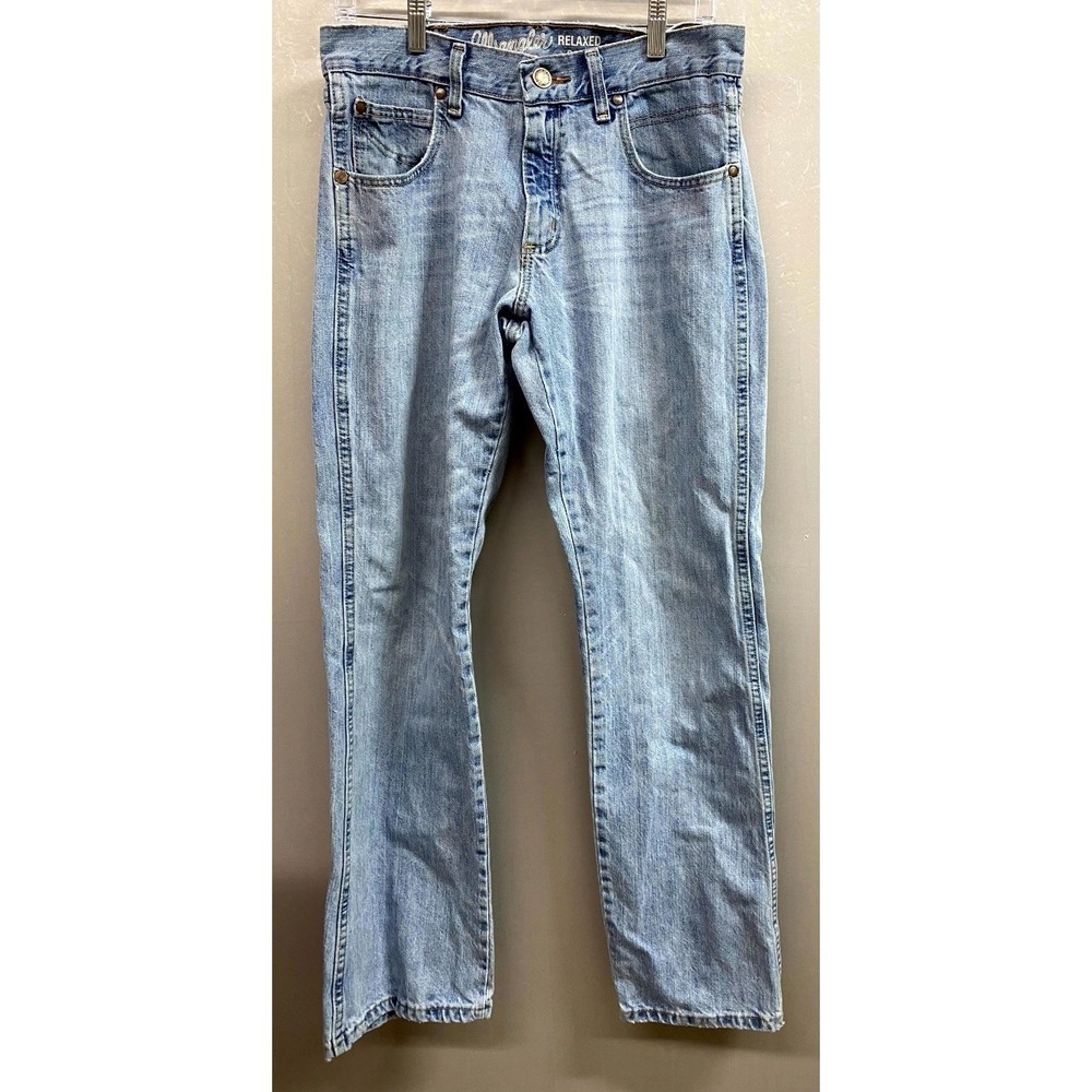 Wrangler Retro Relaxed Fit Bootcut Authentic Jeans Mens 31x32 Blue Denim Cotton